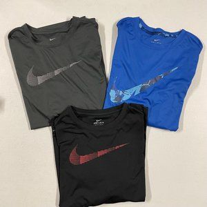 Nike Long Sleeve Dri-Fit Athletic Shirts - Youth Boys XL